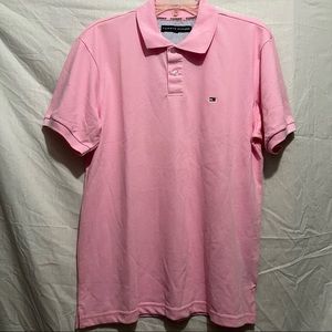 Pink Tommy Hilfiger polo shirt